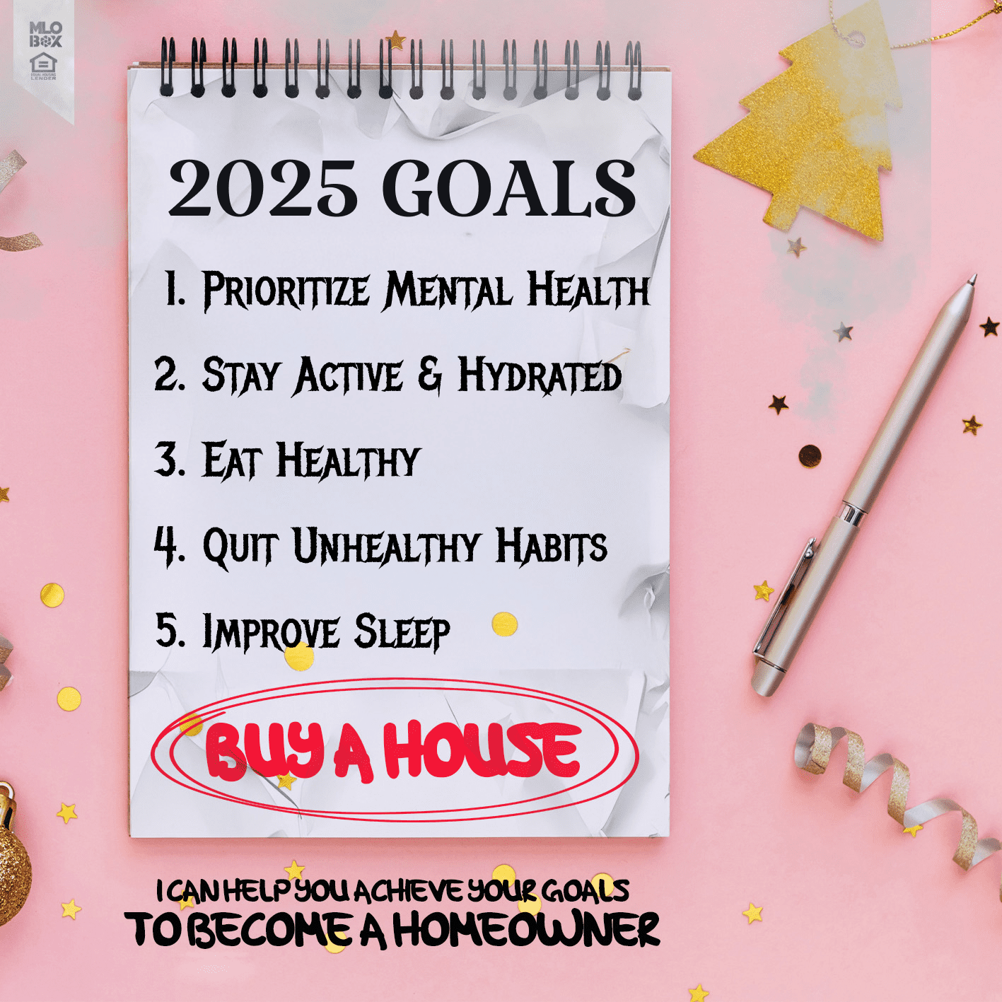 2025 GOALS - Anton Gaston - VP Mortgage Lending